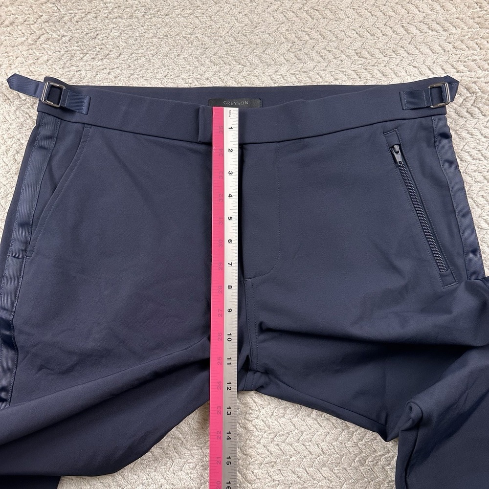 GREYSON Rumson Jogger Pants Men 35 Navy Heavyweight Tailored Performance Golf - Picture 10 of 16